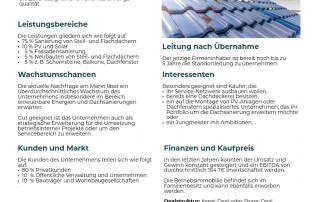 Nachfolger für traditionelle Dachdeckerei gesucht